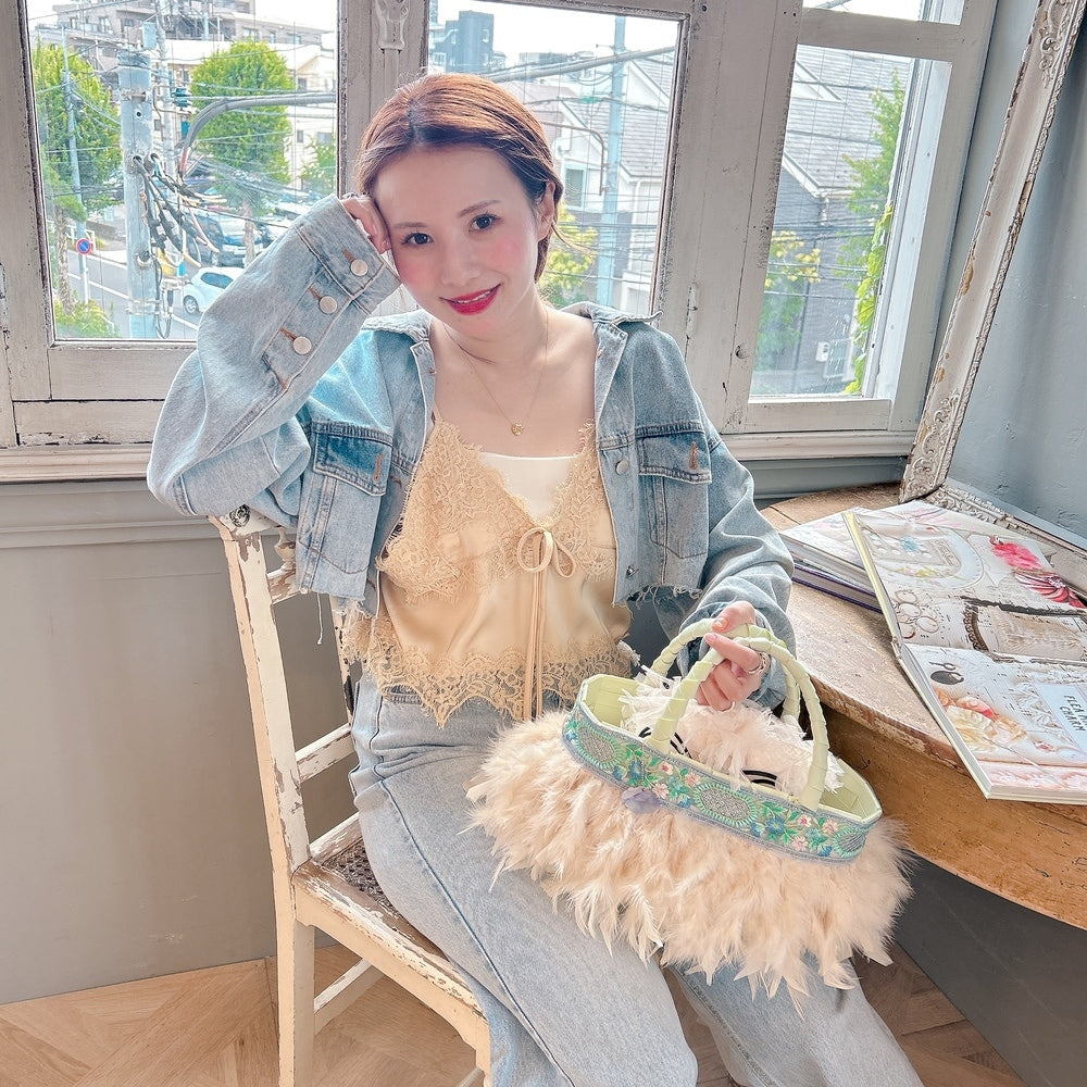 ★Volumeスリーブショートデニムジャケット