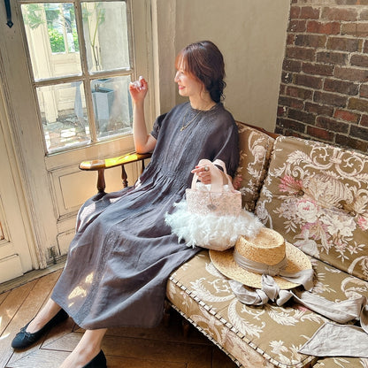 ★Noble Laceリネンワンピース