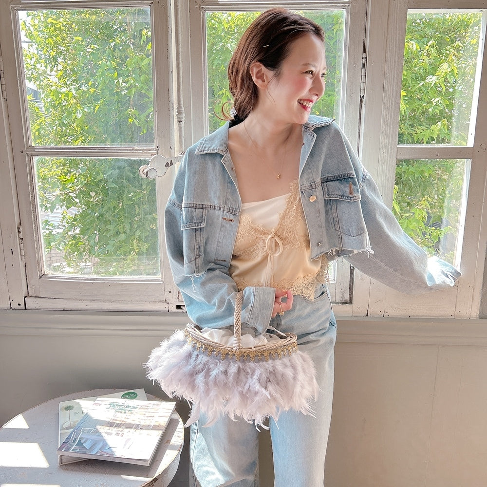 かご&巾着SET Antique Glow Rattan