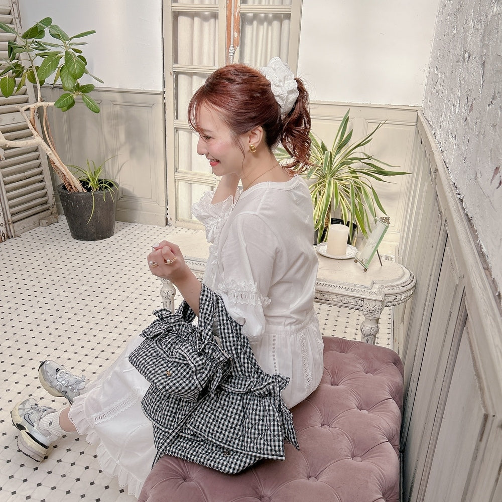 フリルバッグ Quilting Frill Bebe ミニ/レギュラー【ギンガム】