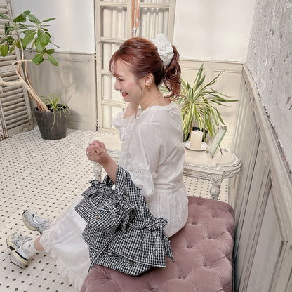 フリルバッグ Quilting Frill Bebe ミニ/レギュラー【ギンガム】