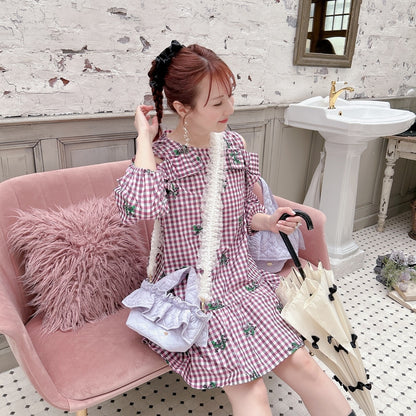 サテンフリルシュシュ Juliette