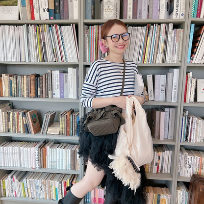 ポーチ付バッグ Balloon Marche【無地ドット】