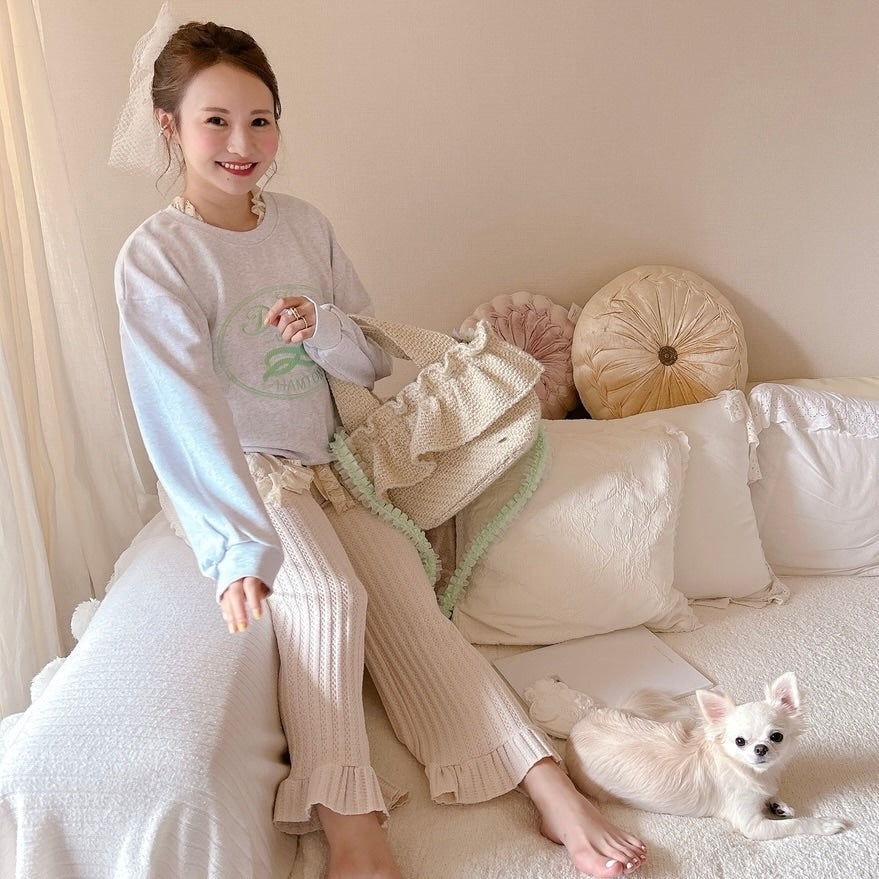 フリルバッグ Tweedy Bebe【アイボリー】1サイズ