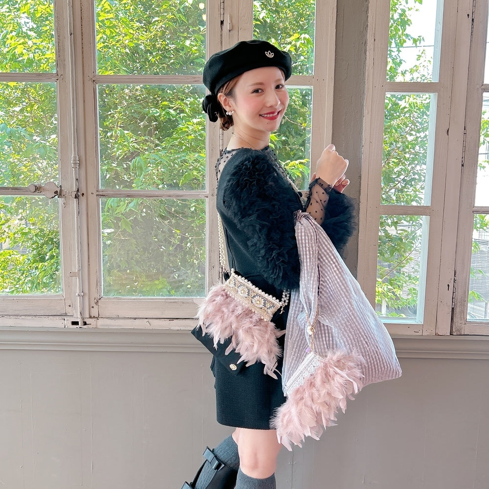 ミニサコッシュ Wintry Meghan ブラック