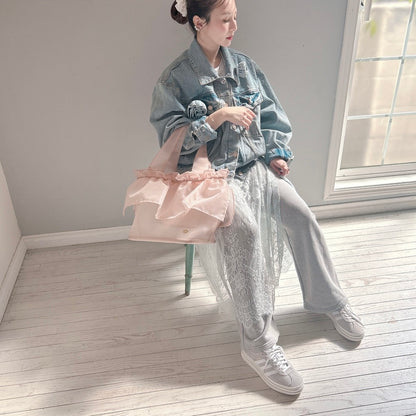 ★SheerレースロンTワンピ