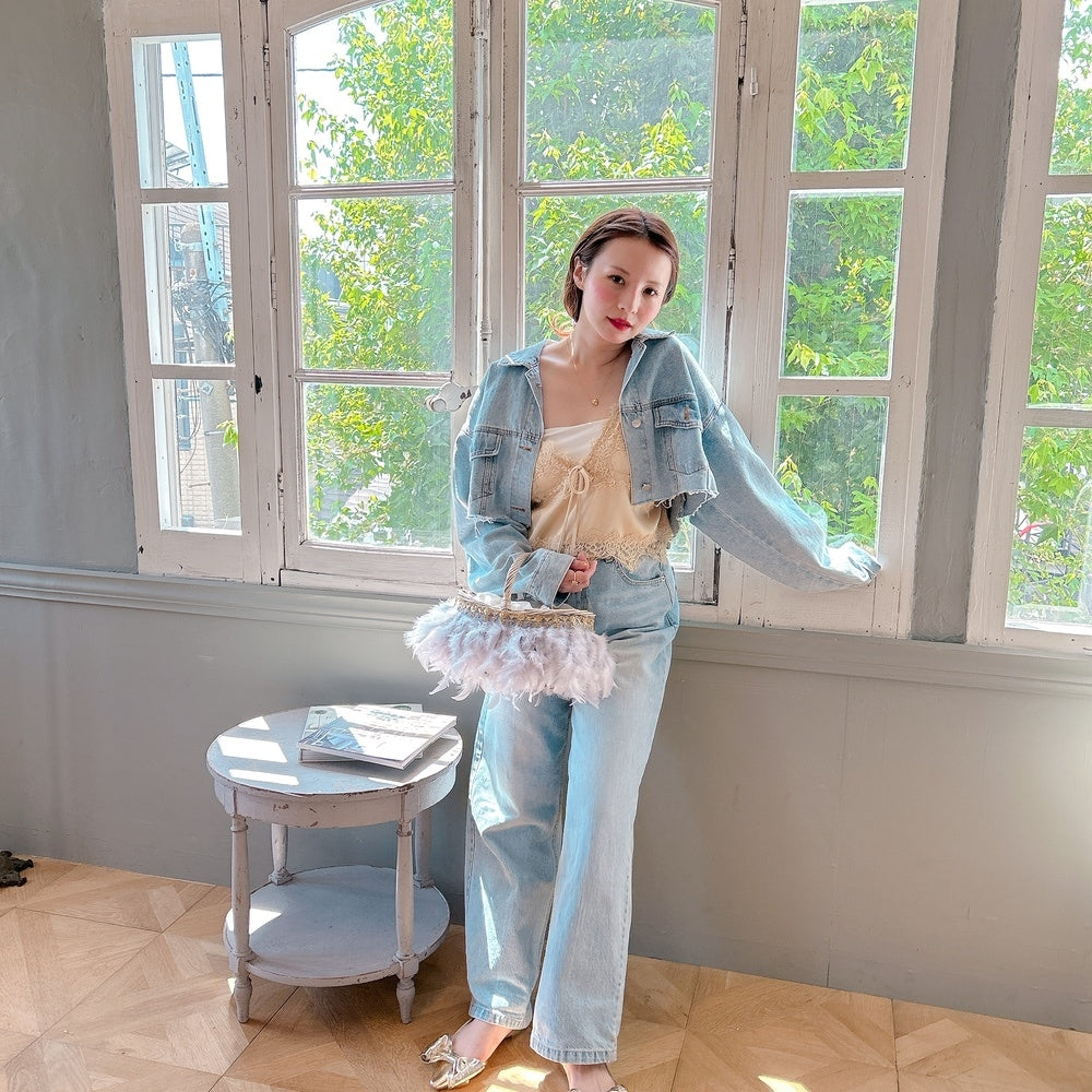 かご&巾着SET Antique Glow Rattan