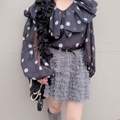 ★Polka Puffブラウス