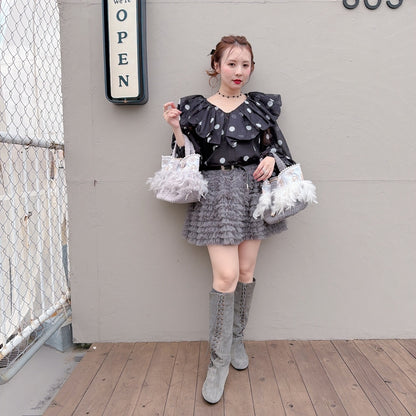 ★Petal Ruffleミニスカート