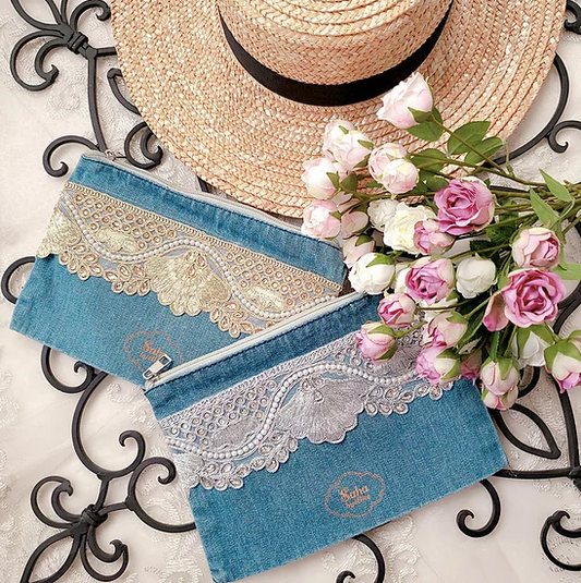 ポーチ Shabby Denim Pouch
