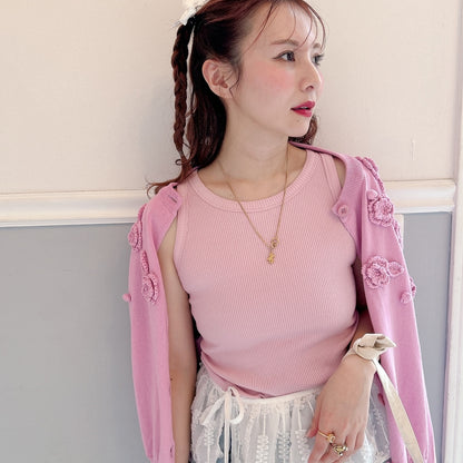 ★カラーリブタンク