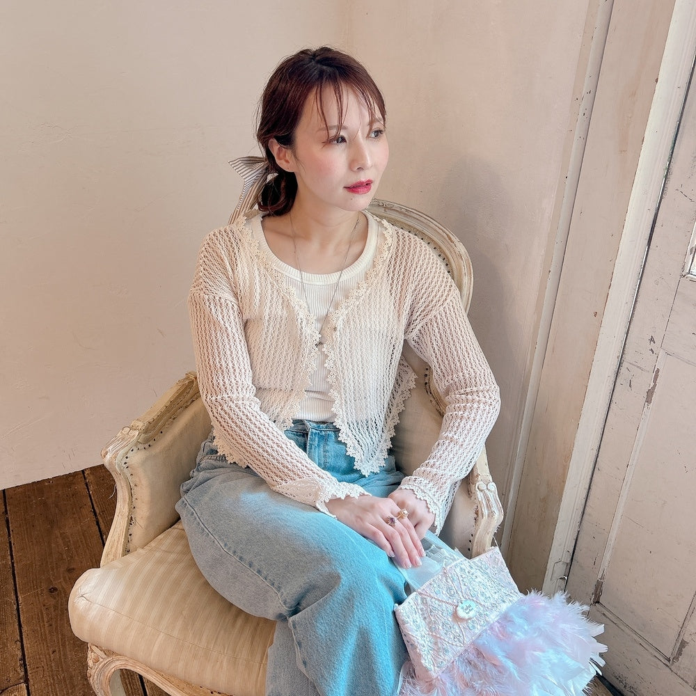 ★Bloomy クロシェットカーディガン