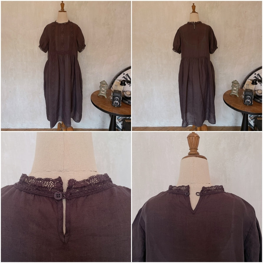 ★Noble Laceリネンワンピース