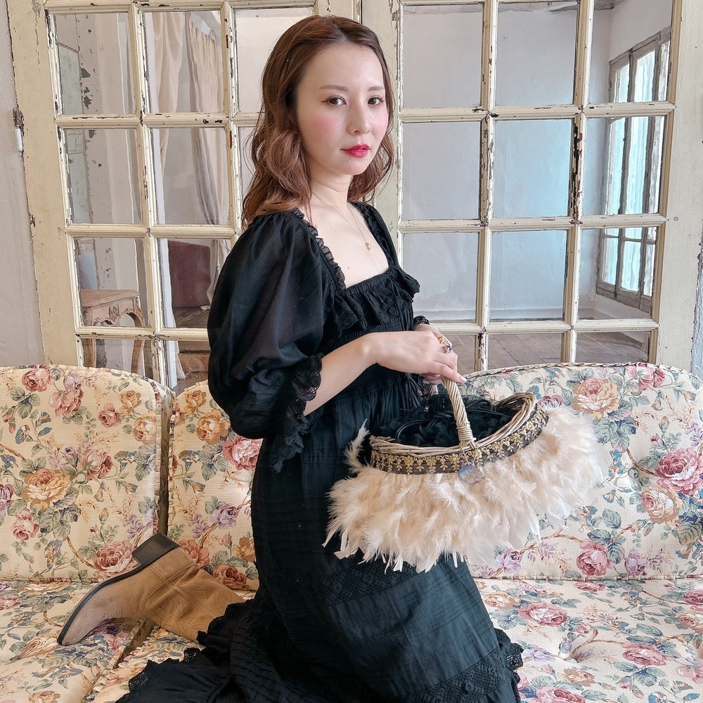 かご&巾着SET Antique Glow Rattan