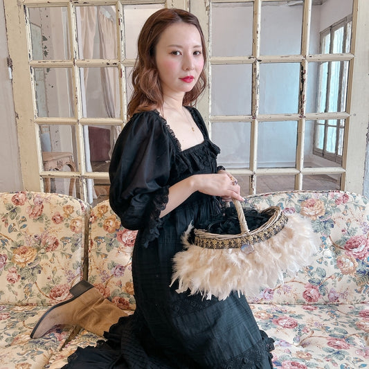 かご&巾着SET Antique Glow Rattan