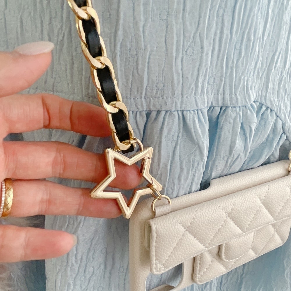 スマホケース Stella Chain アイボリー