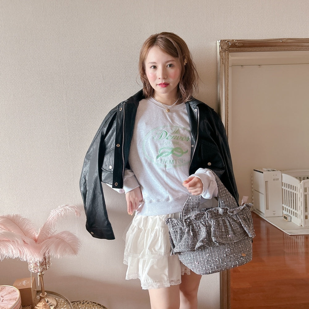 ★Volumeフェイクレザージャケット