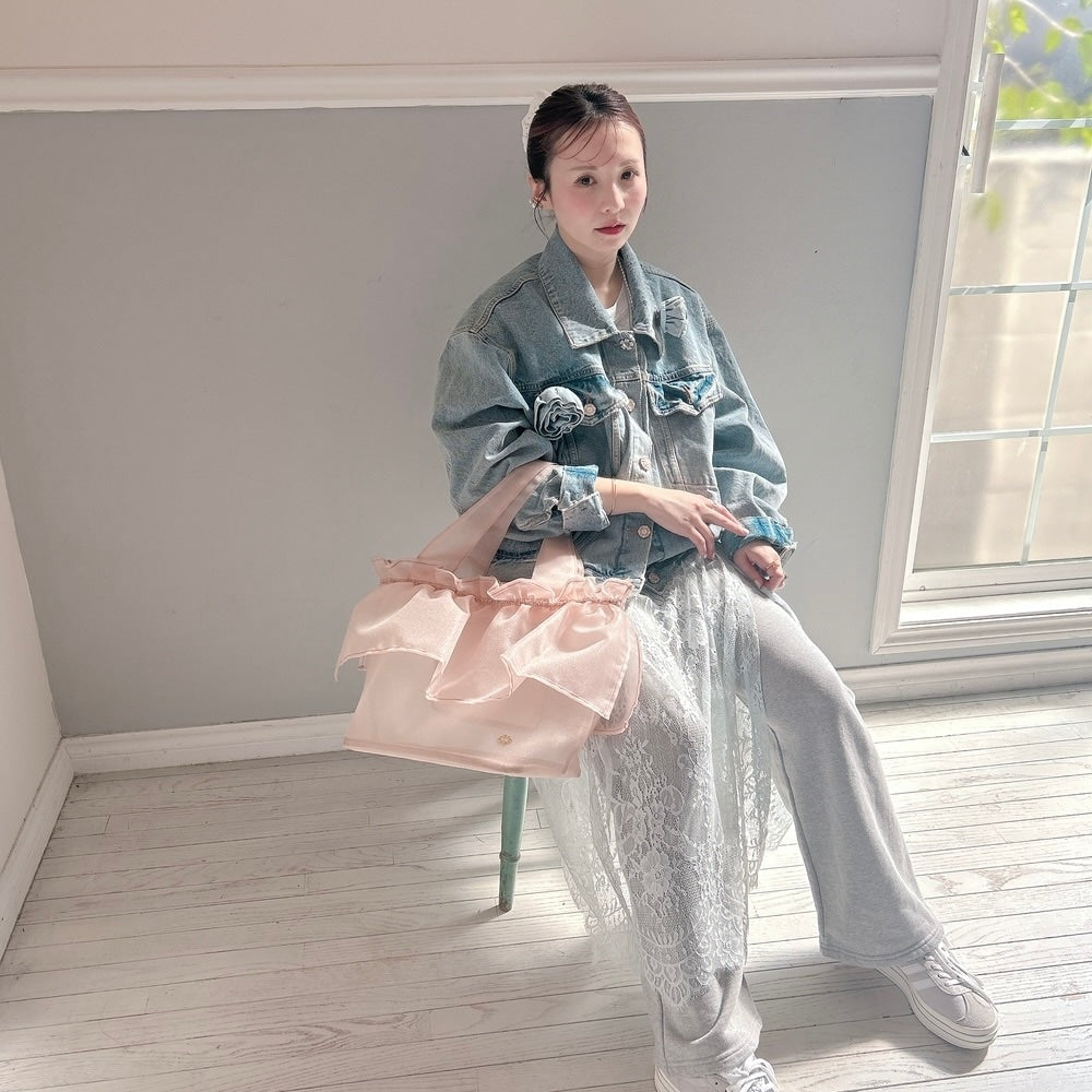 ★SheerレースロンTワンピ