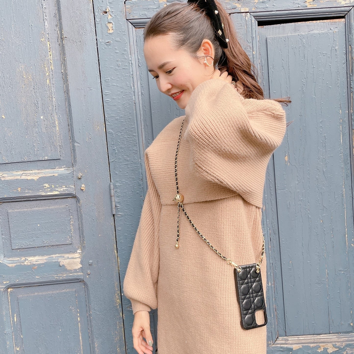 チェーンスマホケース Lady Chic