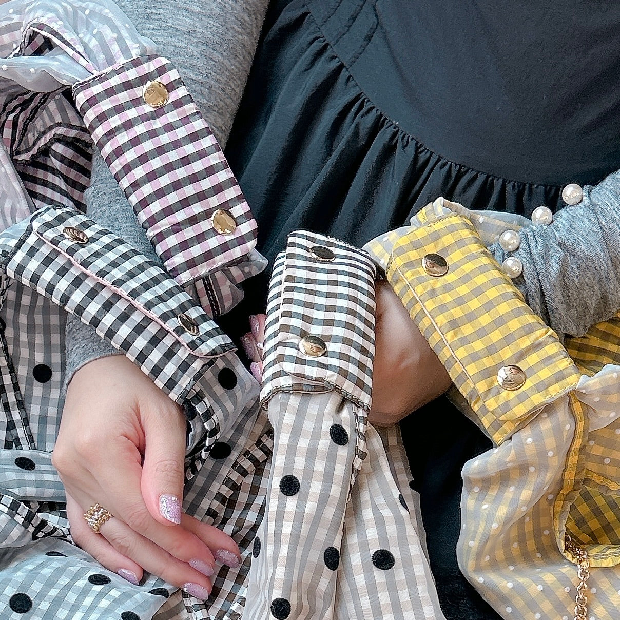 ハンドルカバー Katie【ギンガム】