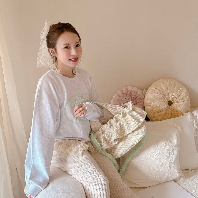 フリルバッグ Tweedy Bebe【アイボリー】1サイズ