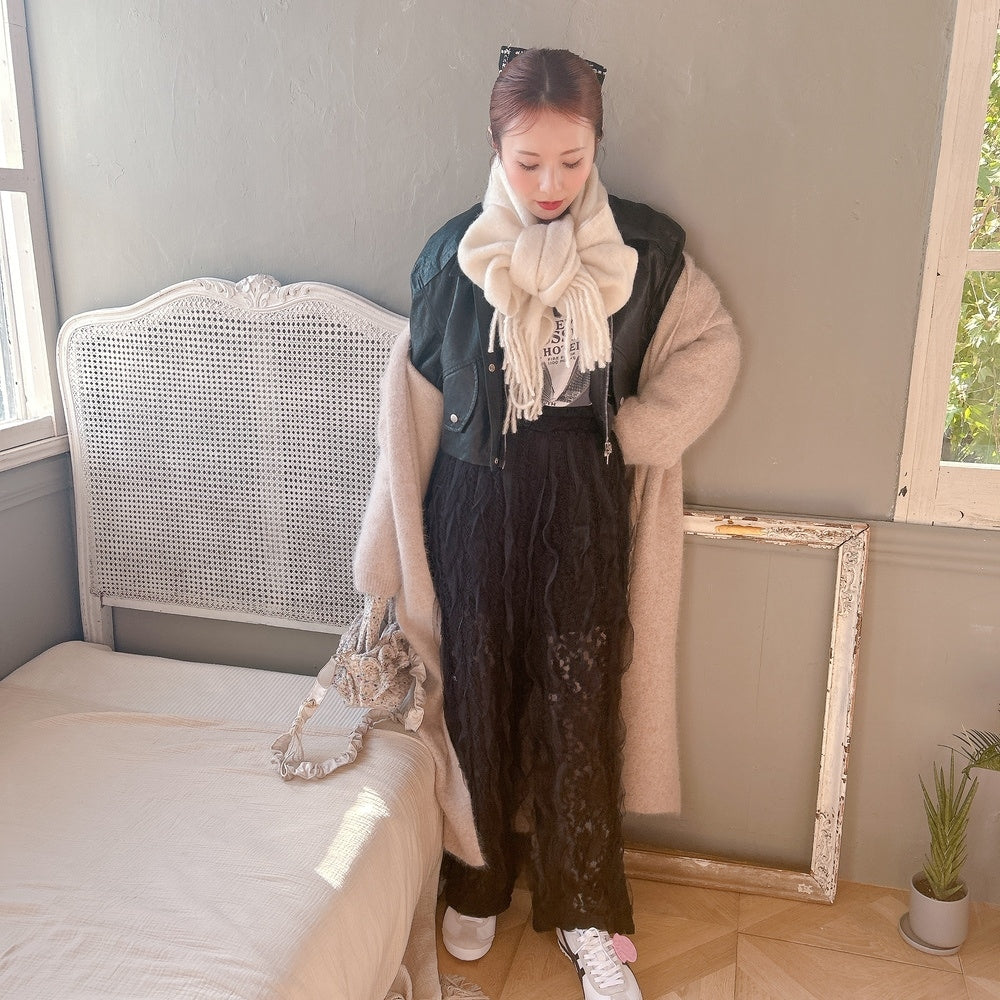 ★Volumeフェイクレザージャケット