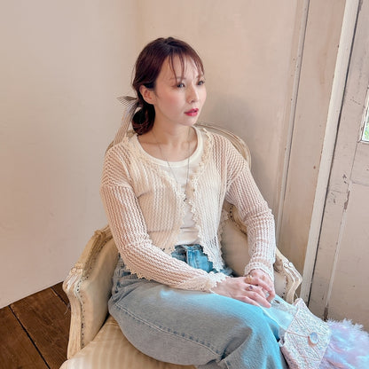 ★Bloomy クロシェットカーディガン