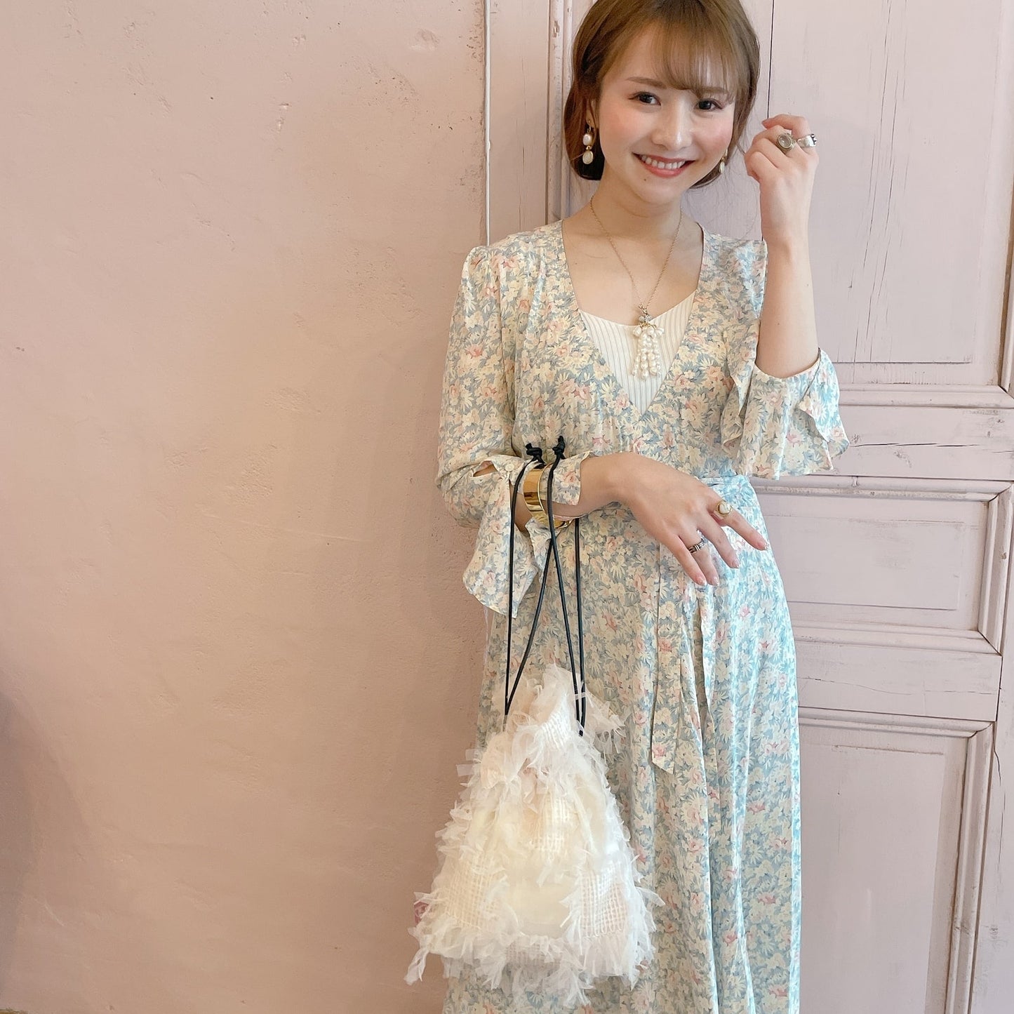 巾着バッグ Sea Anemone