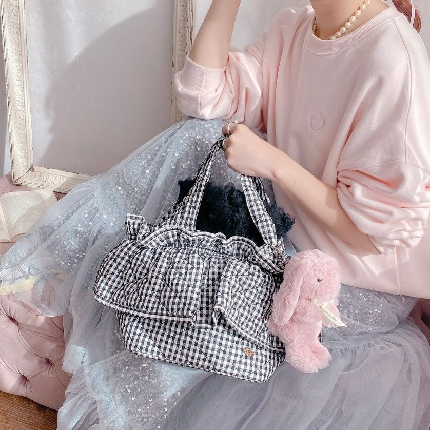 フリルバッグ Quilting Frill Bebe ミニ/レギュラー【ギンガム】