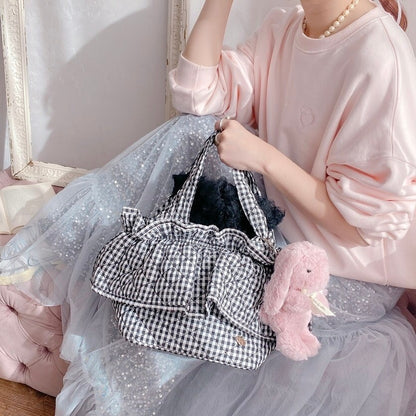 フリルバッグ Quilting Frill Bebe ミニ/レギュラー【ギンガム】