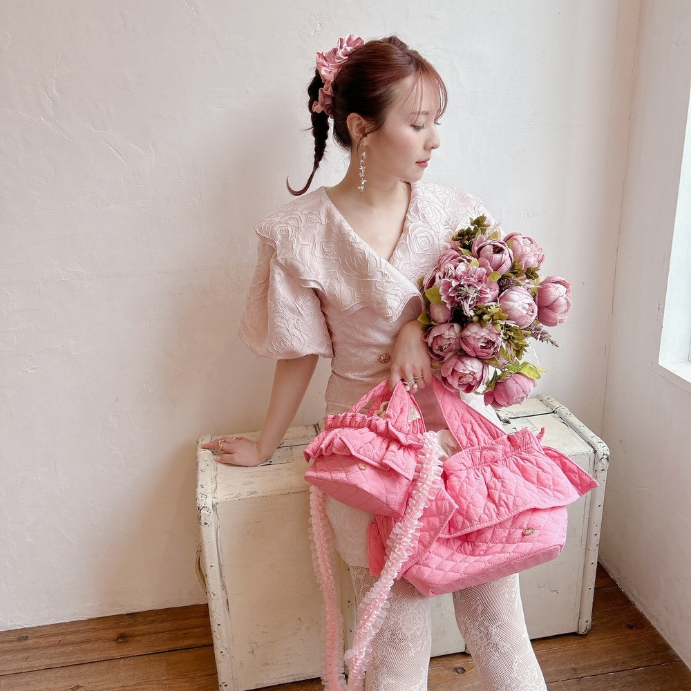 サテンフリルシュシュ Juliette