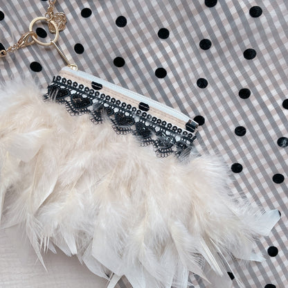 ポーチ付バッグ Balloon Marche【ギンガム/大ドット】