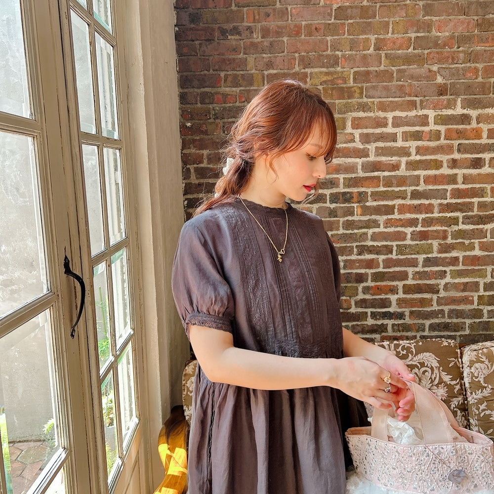 ★Noble Laceリネンワンピース