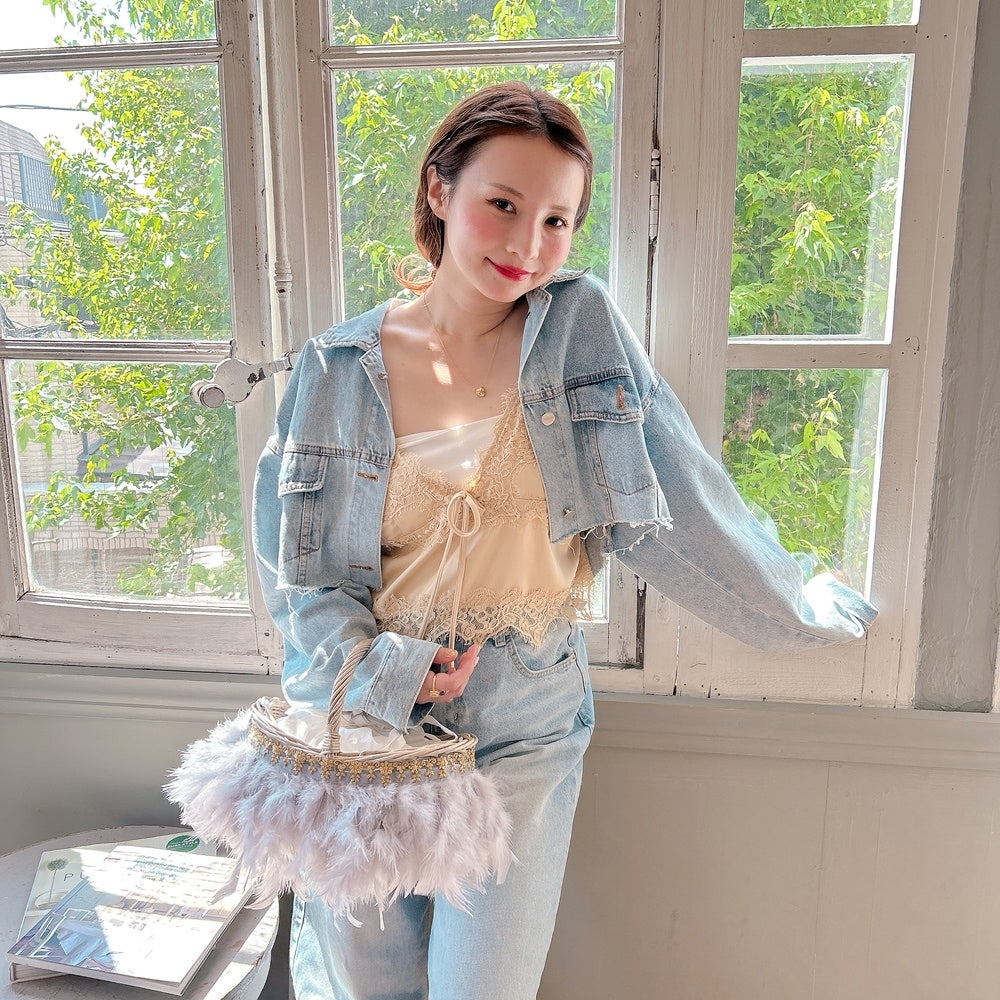 かご&巾着SET Antique Glow Rattan