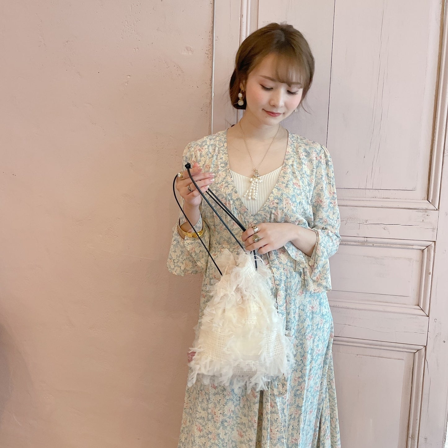 巾着バッグ Sea Anemone