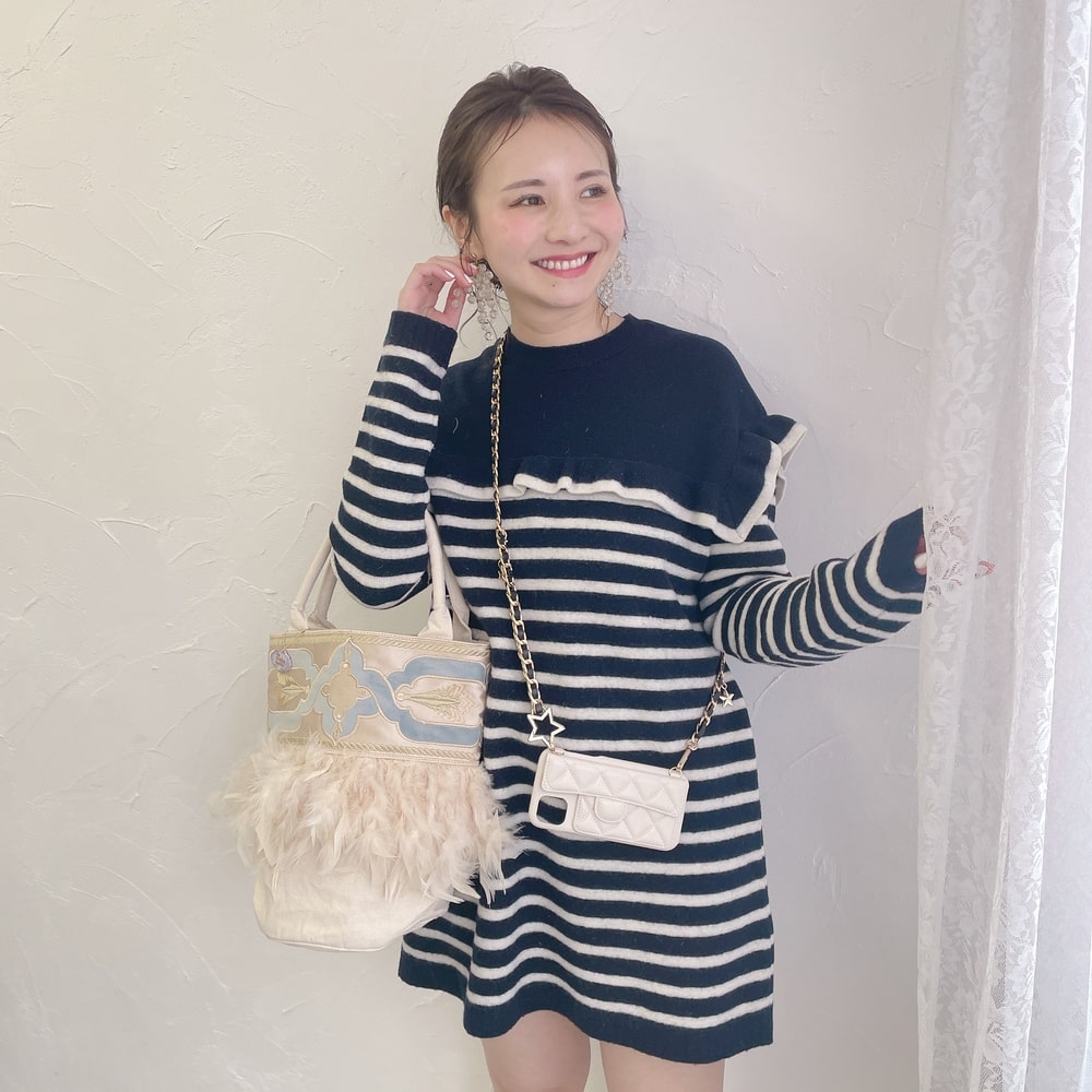 スマホケース Stella Chain アイボリー