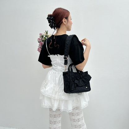 ヘアクリップ Dot Ribbon