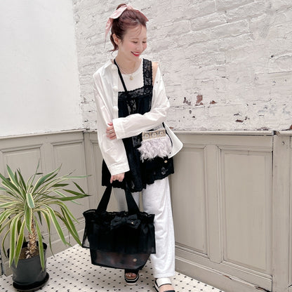 ミニサコッシュ Wintry Meghan ブラック