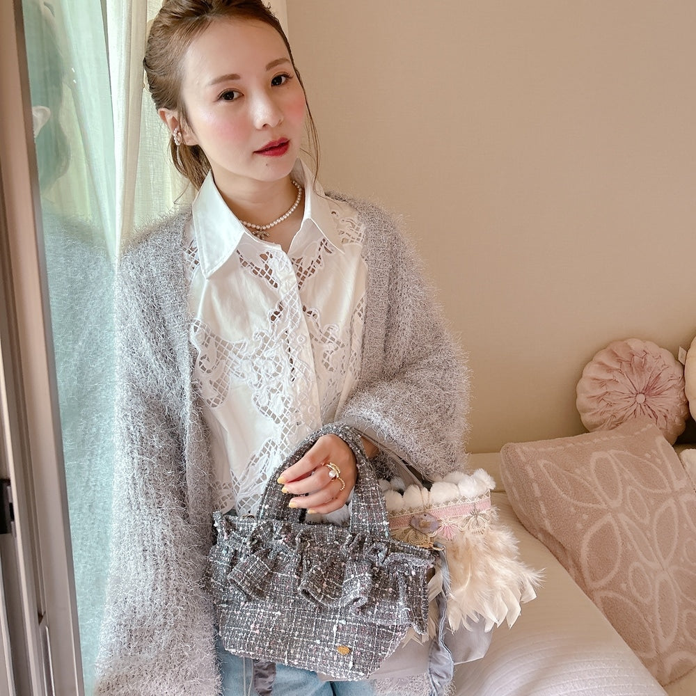 ★Croppedレースシャツ