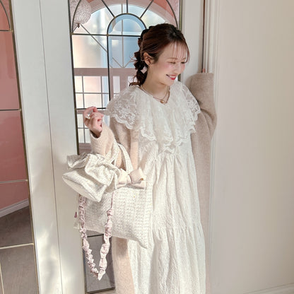 バレッタ Marshmallow Ribbon