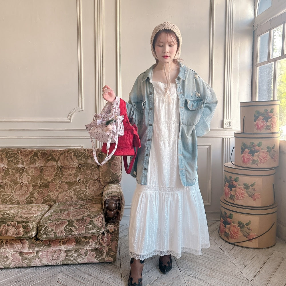 ★コットンレースDollyワンピース