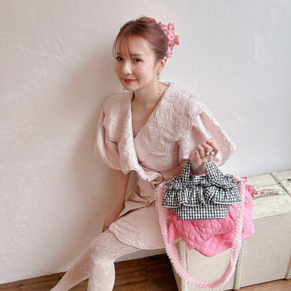 サテンフリルシュシュ Juliette