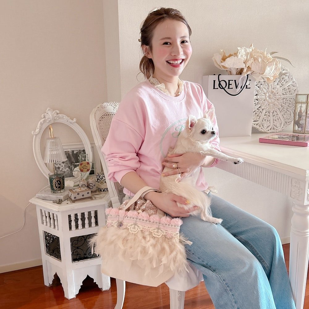 巾着＆トートSET Pom Pom Bunny