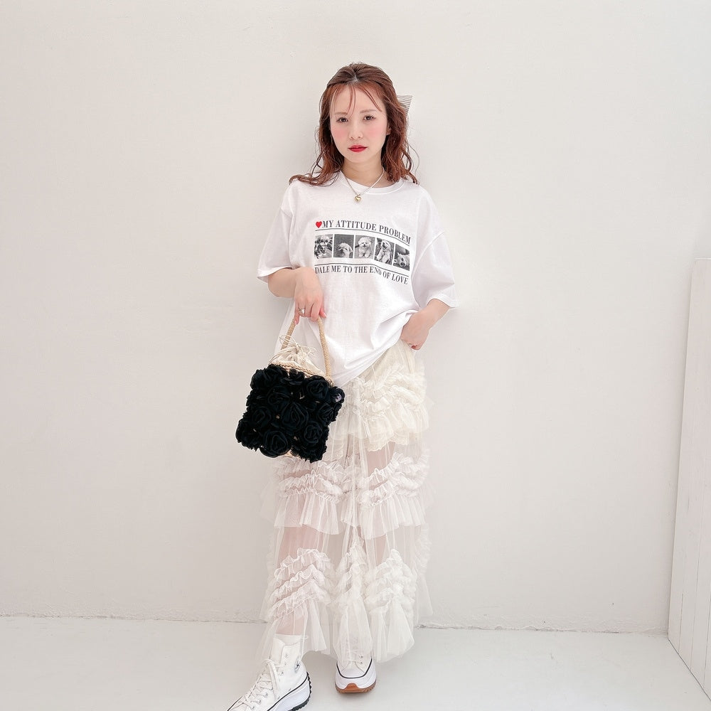 ★Primaシアーフリルスカート