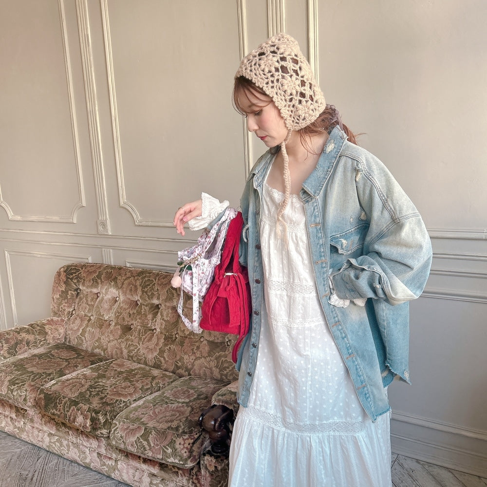 ★コットンレースDollyワンピース