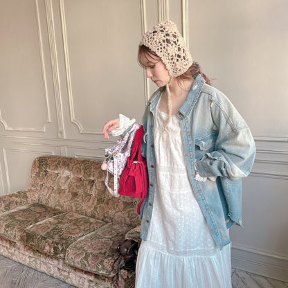 ★コットンレースDollyワンピース