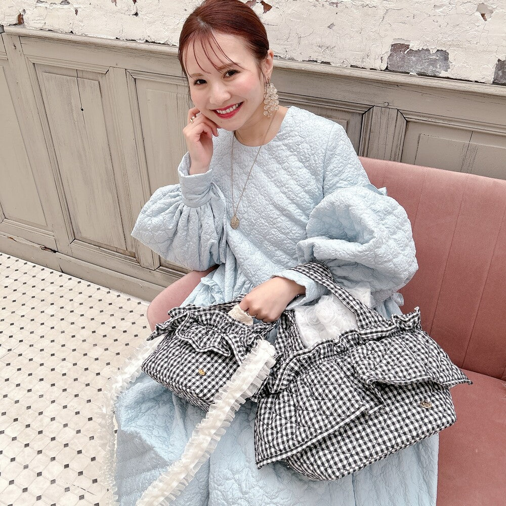 フリルバッグ Quilting Frill Bebe ミニ/レギュラー【ギンガム