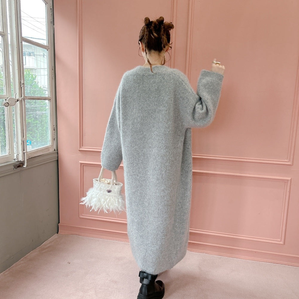 ★ロングFluffyニットガウン