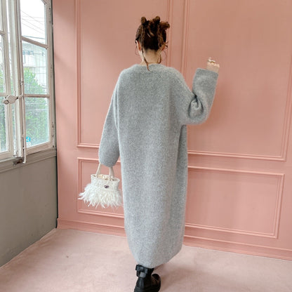 ★ロングFluffyニットガウン