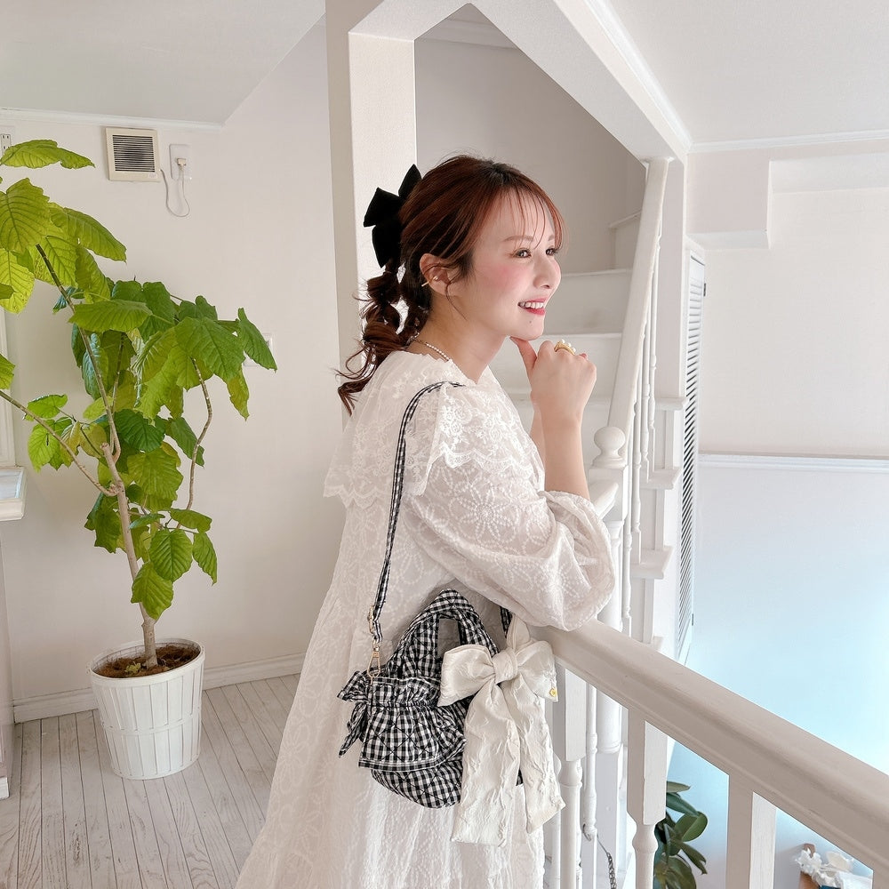 バレッタ Marshmallow Ribbon